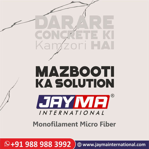 Jayma International, are a leading supplier of Glass Fiber for concrete reinforcement, designed for effective crack reduction and micro secondary tensile reinforcement in construction applications. Our Glass Fibers are imported, high-quality, and manufactured using advanced technology, ensuring superior strength, durability, and long-lasting performance.