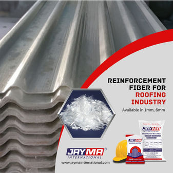 Applications:
•	Concrete and RCC works 
•	Plastering and repair works 
•	GRC (Glass Reinforced Concrete) products 
•	Precast elements and panels 
•	Industrial flooring 
•	Waterproofing applications 
•	Can also be used in roofing sheets industry for better strength and crack resistance 
