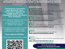 Coloquio megalopolitano, transformaciones socioterritoriales, escenarios y perspectivas desde la región centro de México.