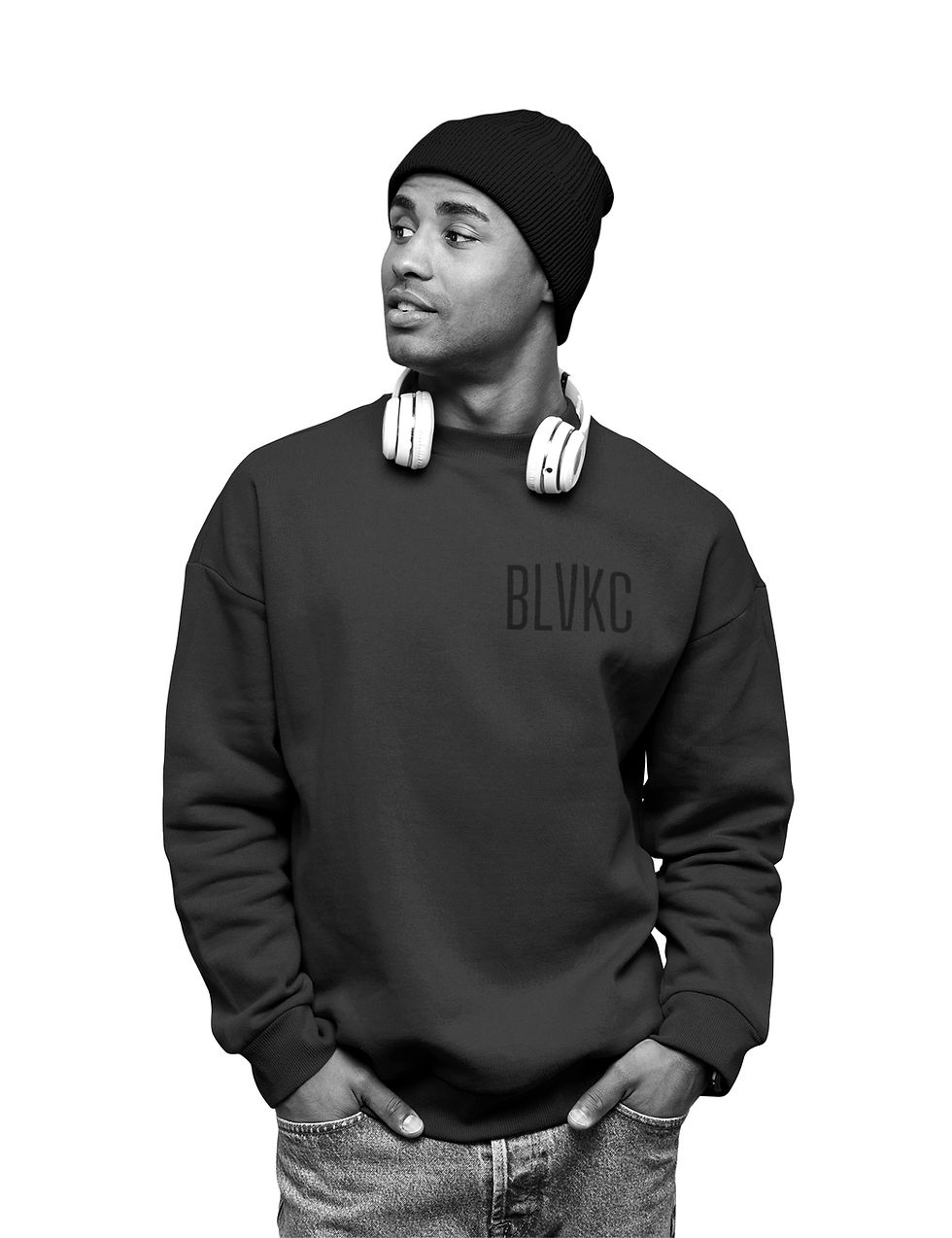 Thumbnail: BLVKC ON BLVKC - CRWNECK BLVKC HEART