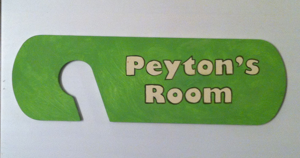 Door Knob Sign Front