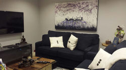 Custom Abstract Painting - Installed