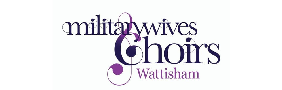 Military Wives Choirs Wattisham logo in blue and purple