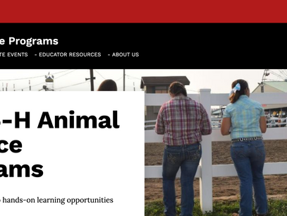 4-H Animal Science Department Launches New Website