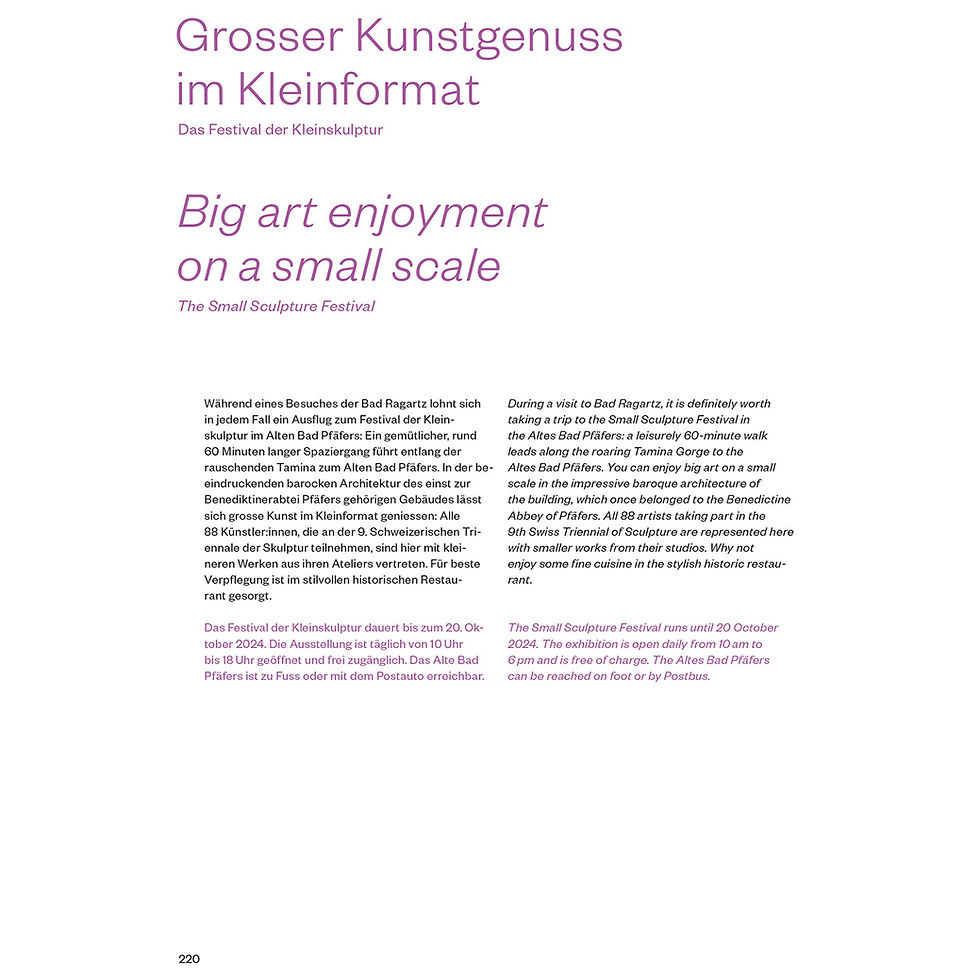 Miniaturbild: Kunstwerke - Bad Ragartz 2024
