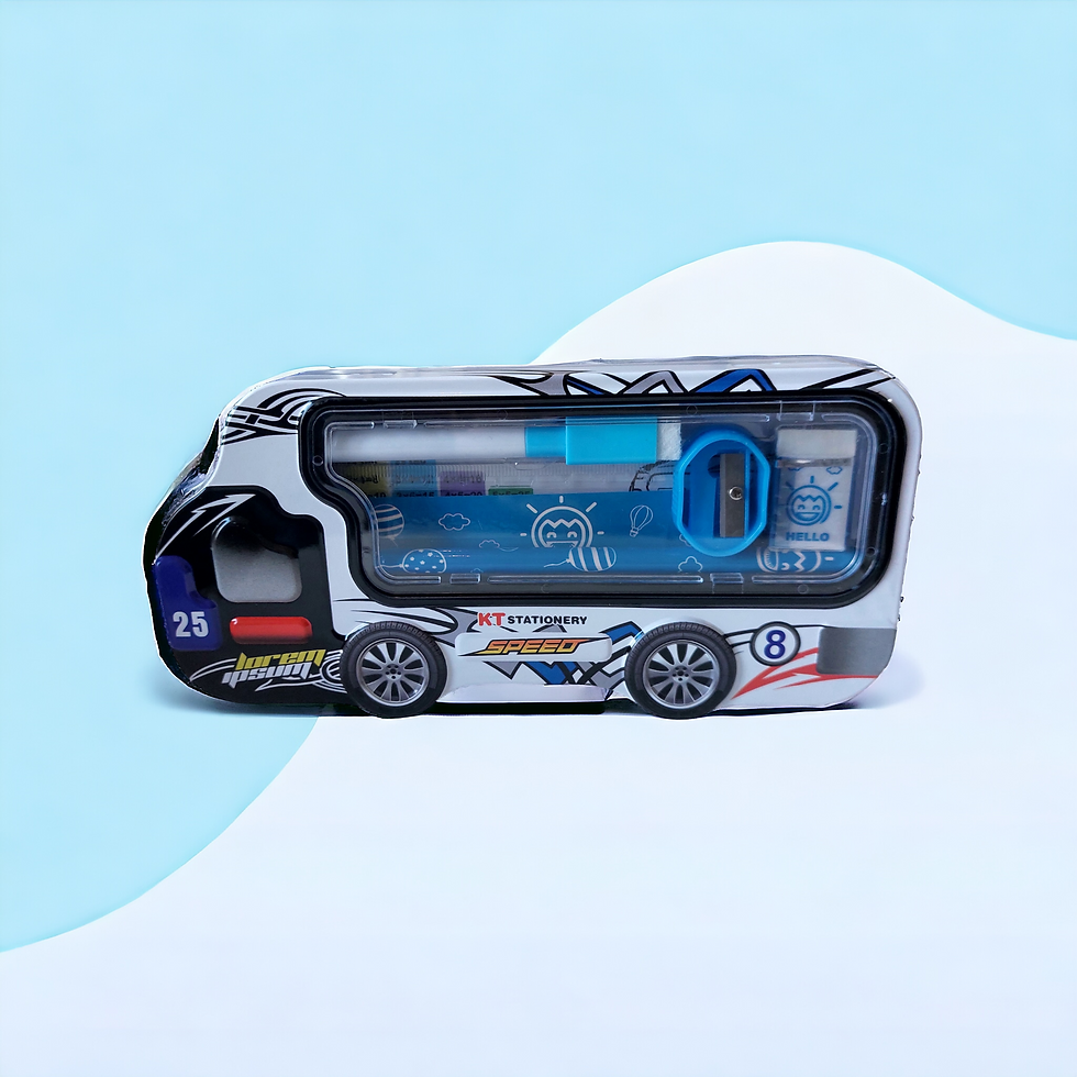 Thumbnail: Bus Shaped Pencil box (Geometry set)