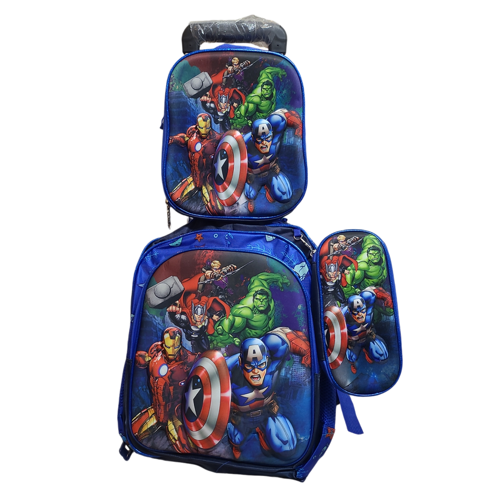 Thumbnail: Avengers Bags (Set of 3) with detachable trolley