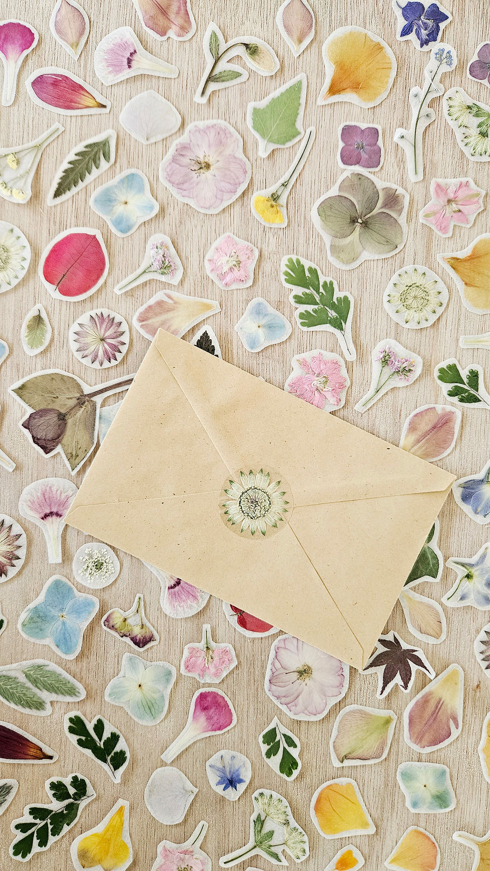 Miniature : Stickers de fleurs pressées