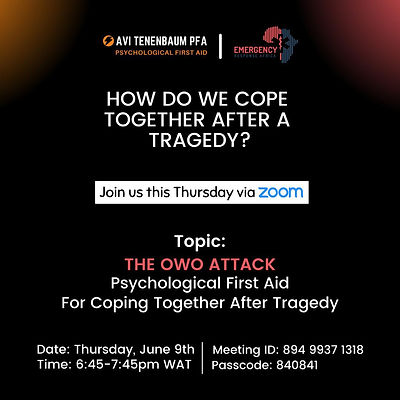 The Nigeria Owo Attack- How To Cope After Tragedy