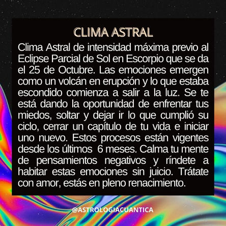 Energía previa al Eclipse Parcial de Sol en Escorpio