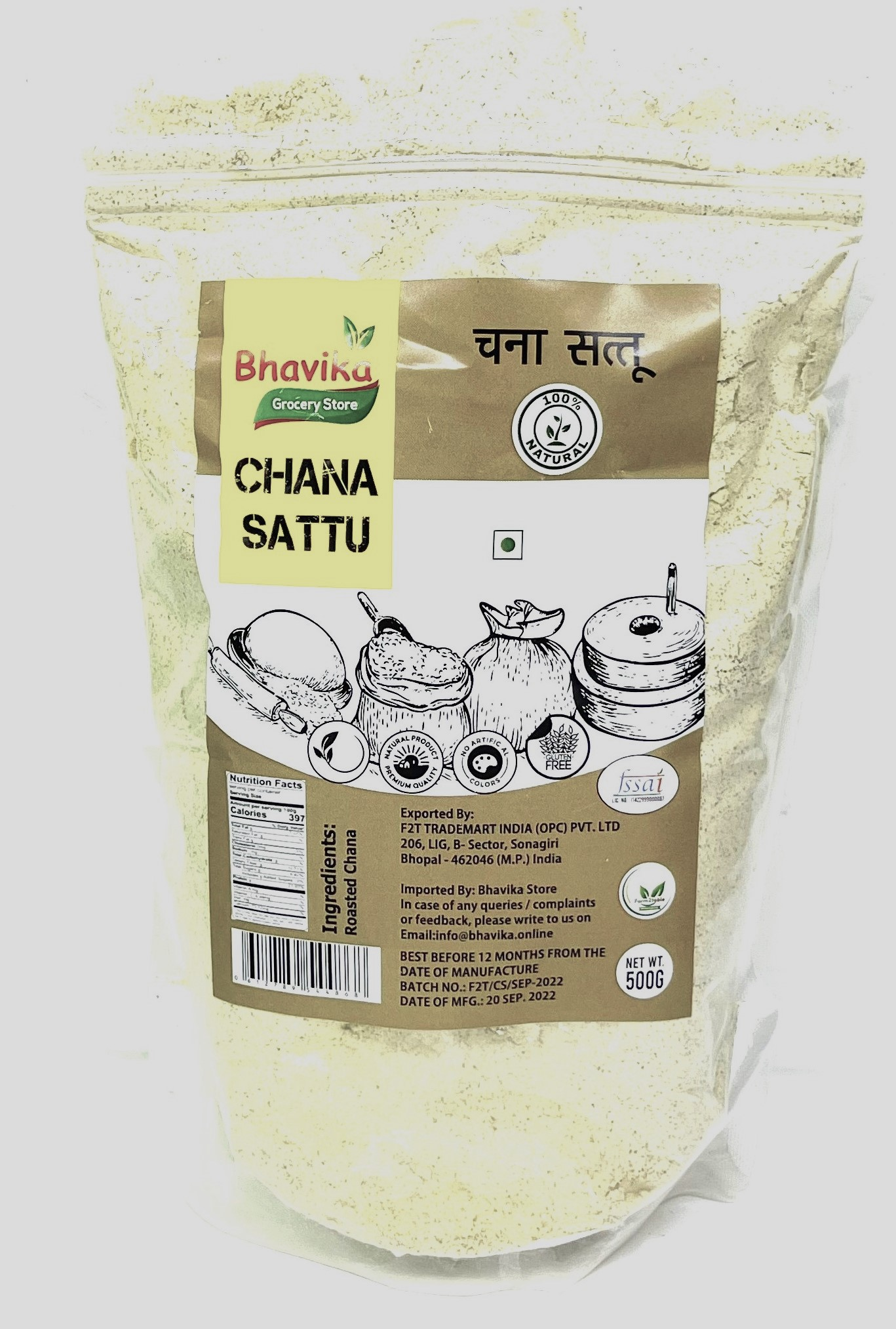 BHAVIKA Chana Sattu 500gm