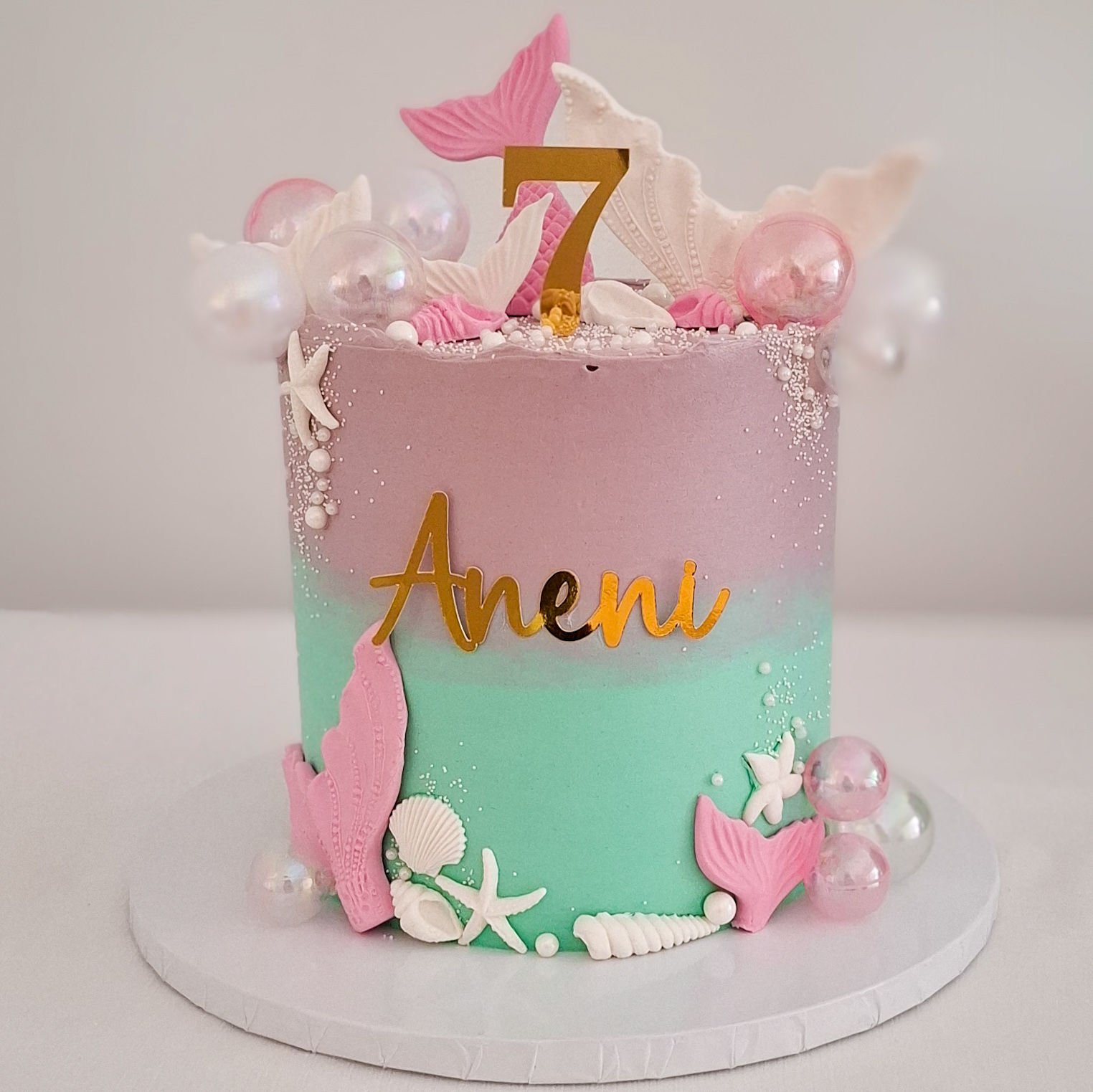 Cardstock name front cake topper