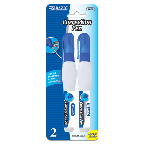 Correction Pen Metal tip 2 Count