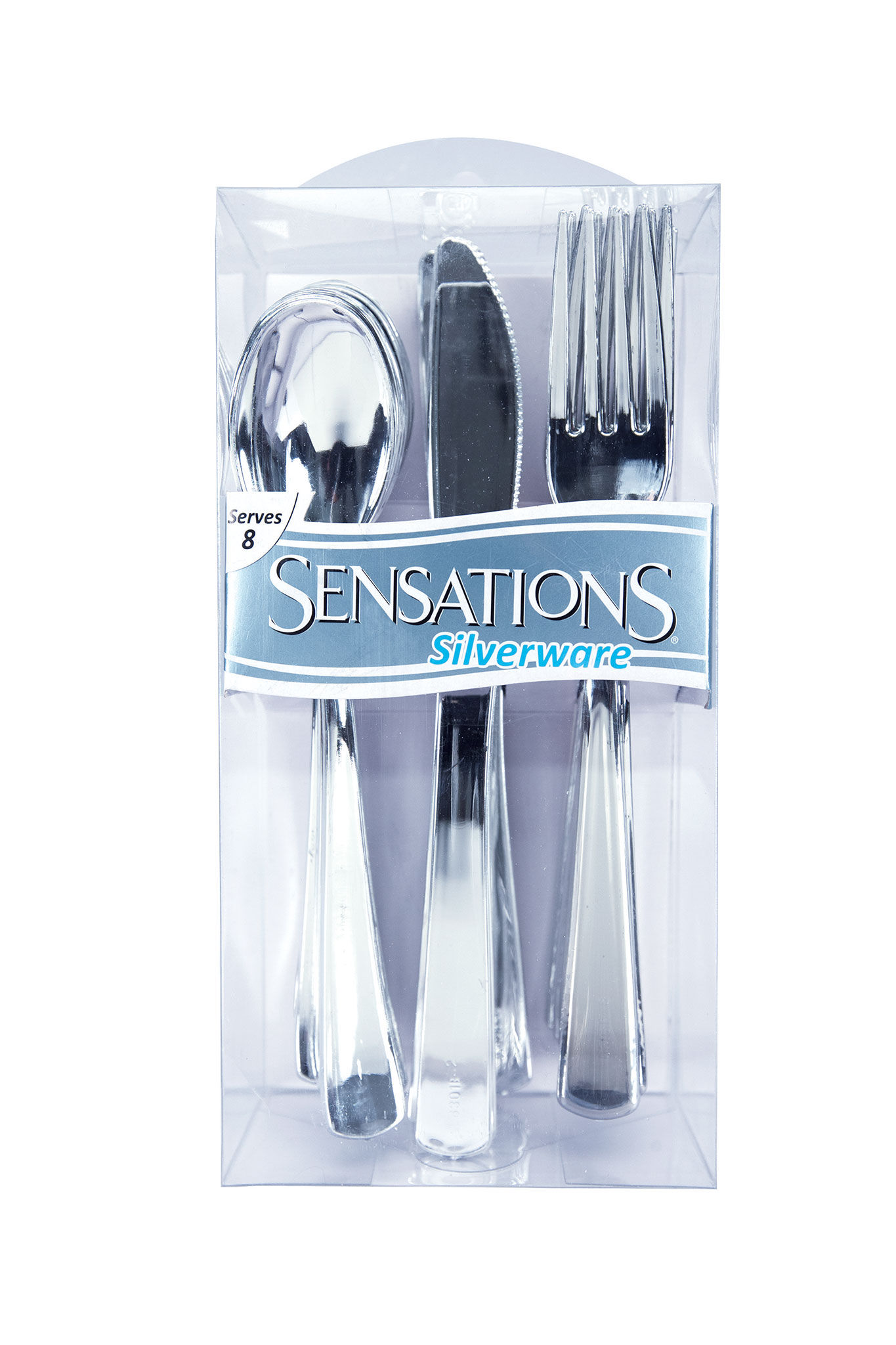 Metallic Silver Metallic Cutlery Assort. Fork,Knives,Spoons