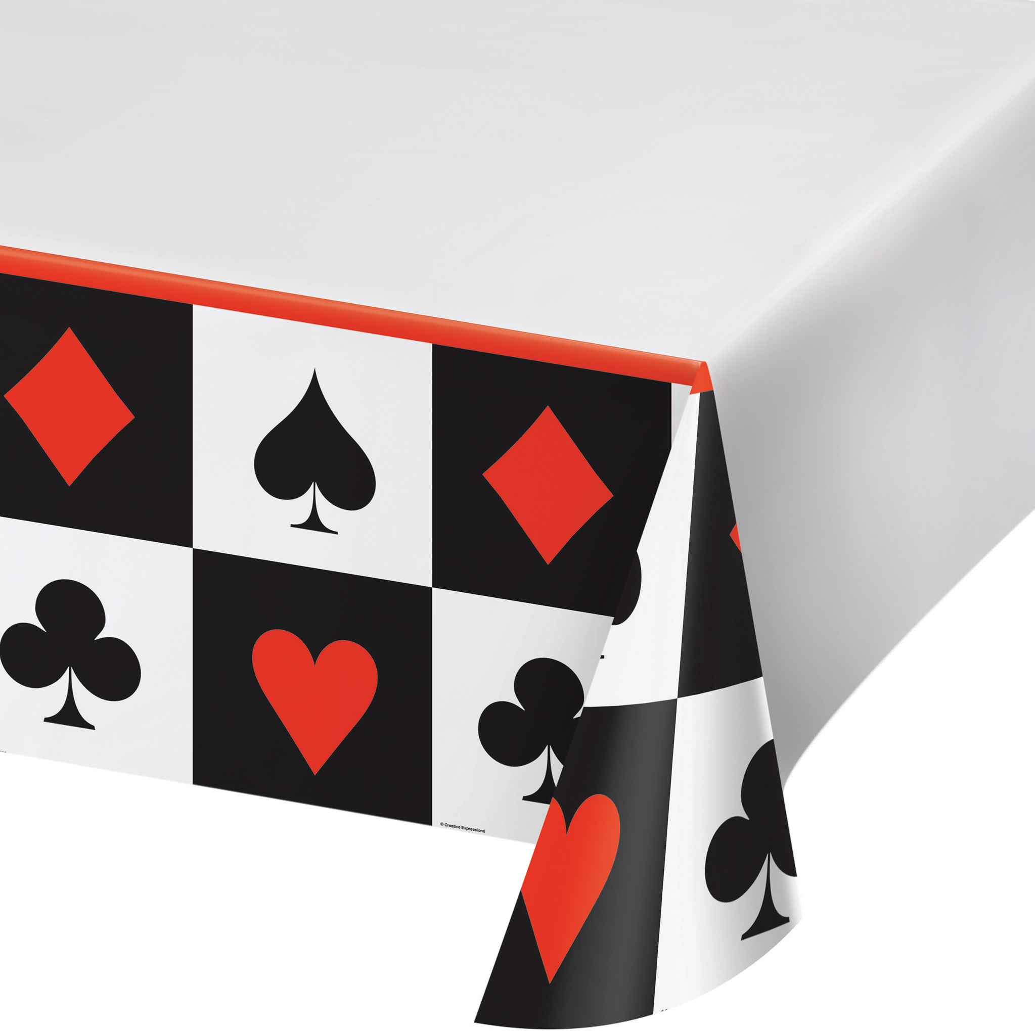 Cards Night Plastic Tablecover 54"x108'