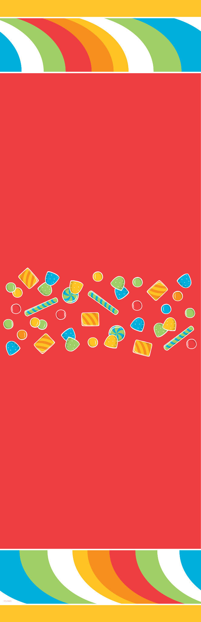 Sugar Buzz Plastic Tablecover 54"X108"