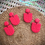 Thumbnail: Be Bold • Neon Pink Clay Dangle Earrings 
