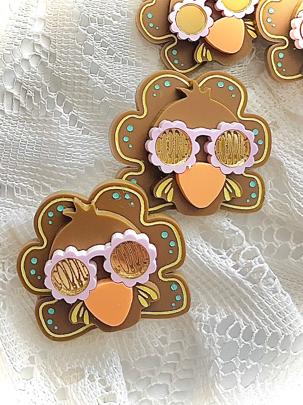 Thumbnail: Goblin’ Good, Thanksgiving Turkey Badge Reel & Lanyard