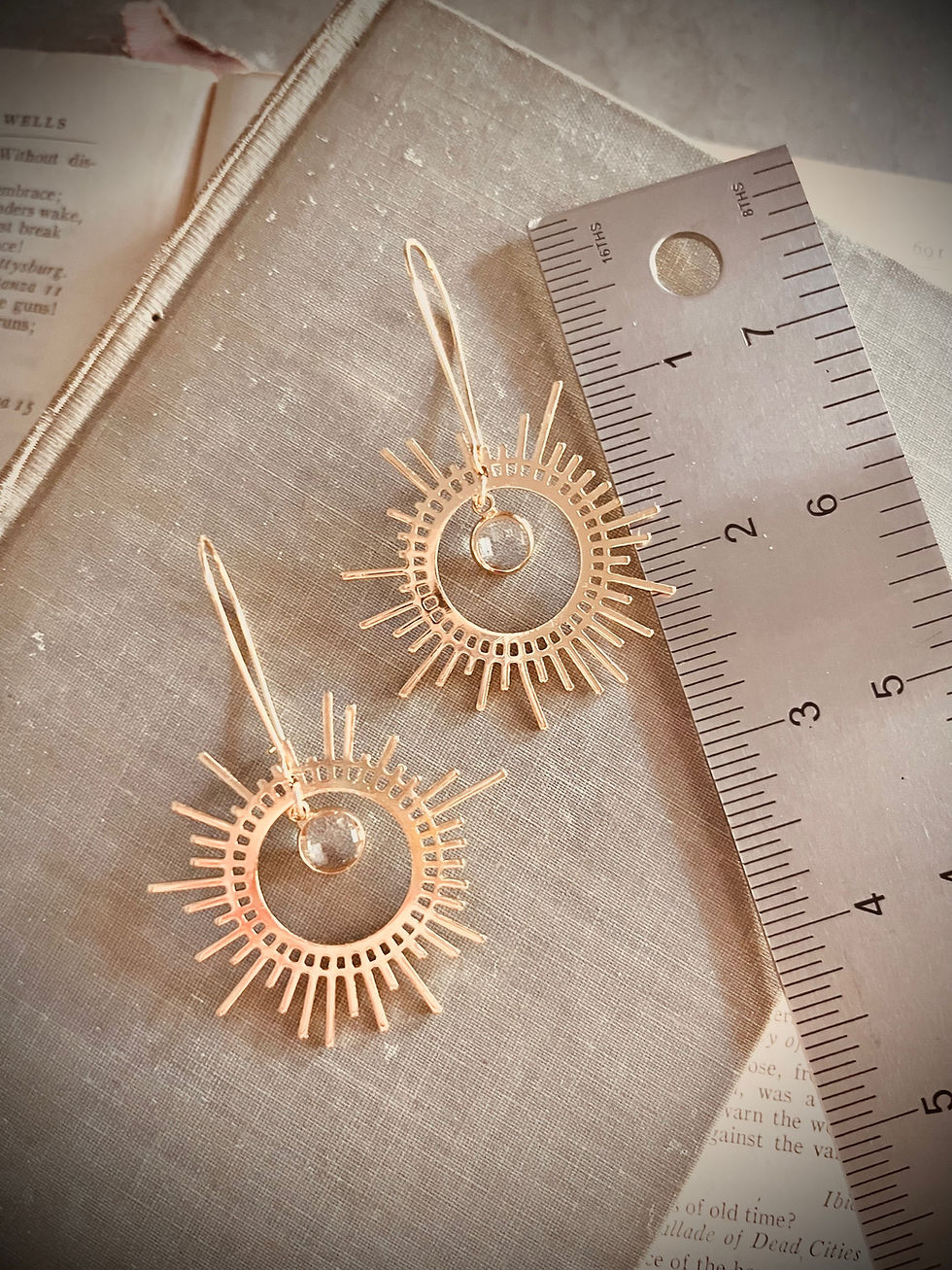 Thumbnail: Sunburst Sass • Delicate Dangle Earrings