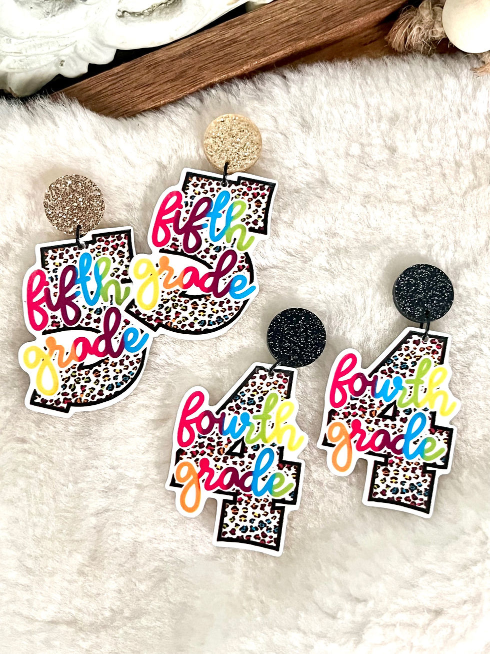 Thumbnail: Grade Level Teacher Earrings 