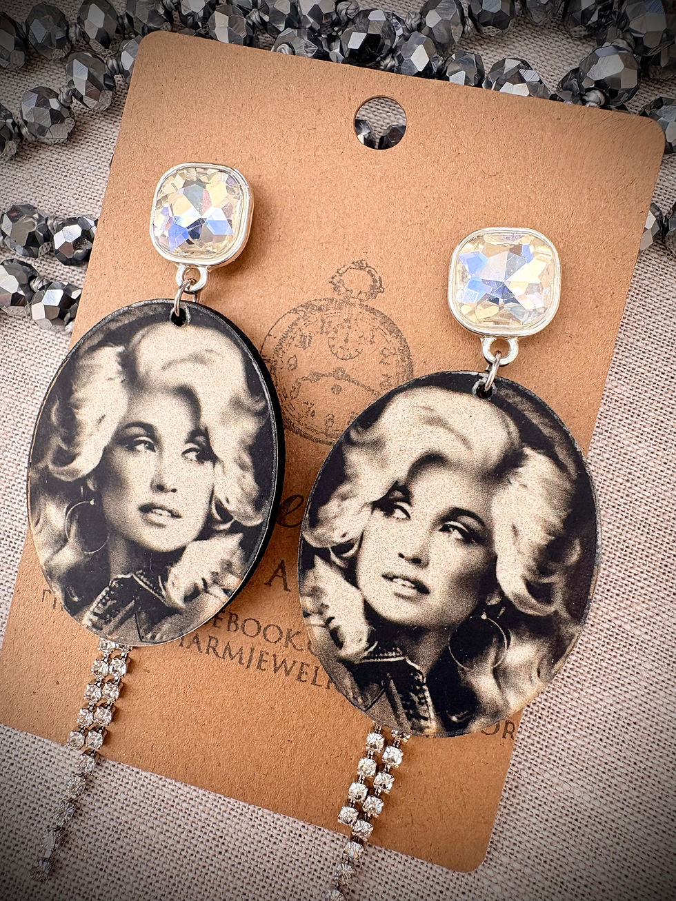 Thumbnail: Diva Like Dolly • Country Legends Earrings, Western Wear, Dolly Parton Earrings 