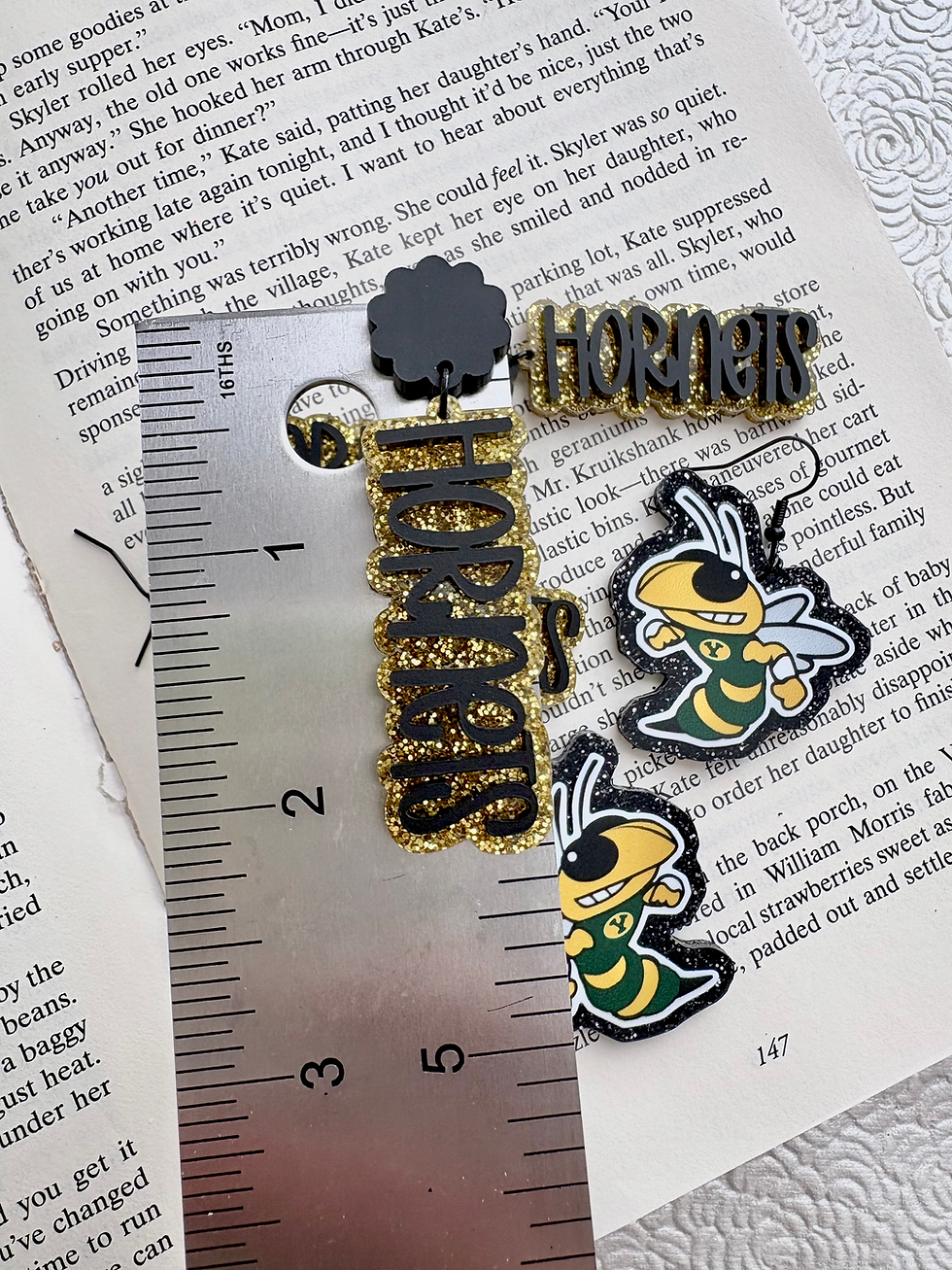 Thumbnail: School Mascot Names • School Spirit Acrylic Dangle Earrings 