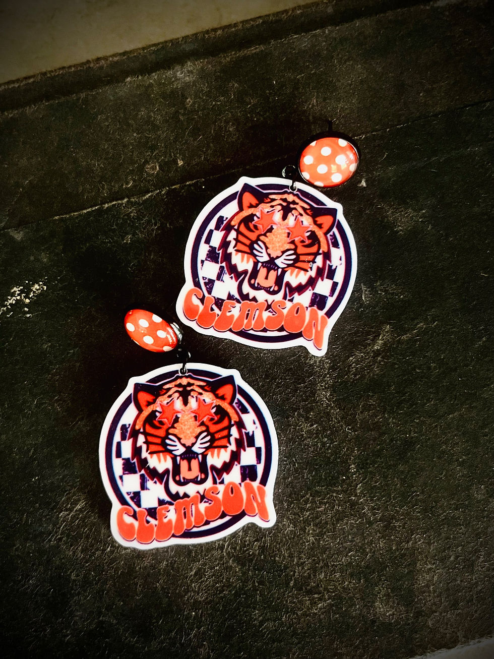 Thumbnail: •Game Day Ready• Acrylic Dangle Earrings