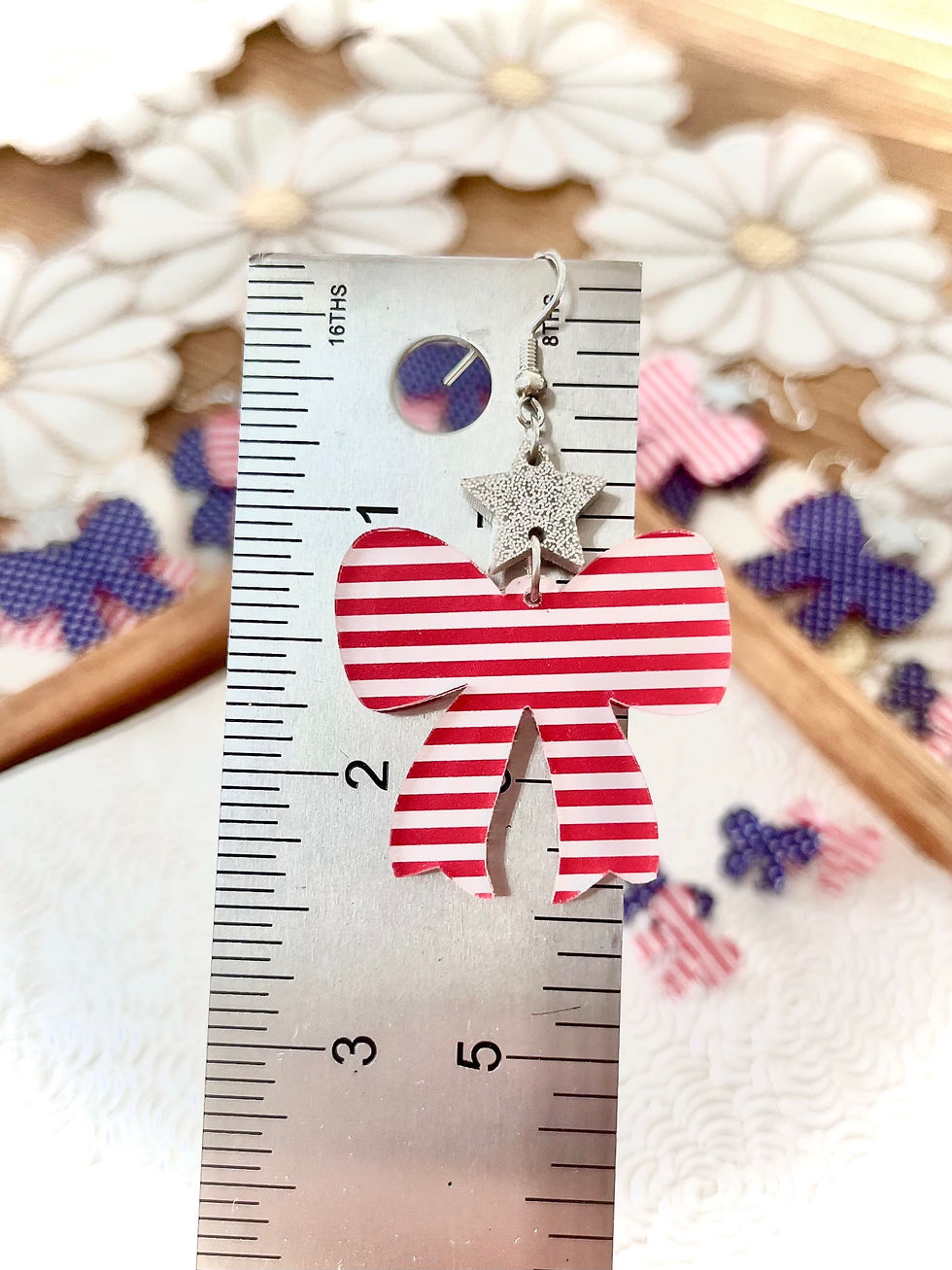 Thumbnail: Stars & Stripes • Red, White, & Blue Earrings 