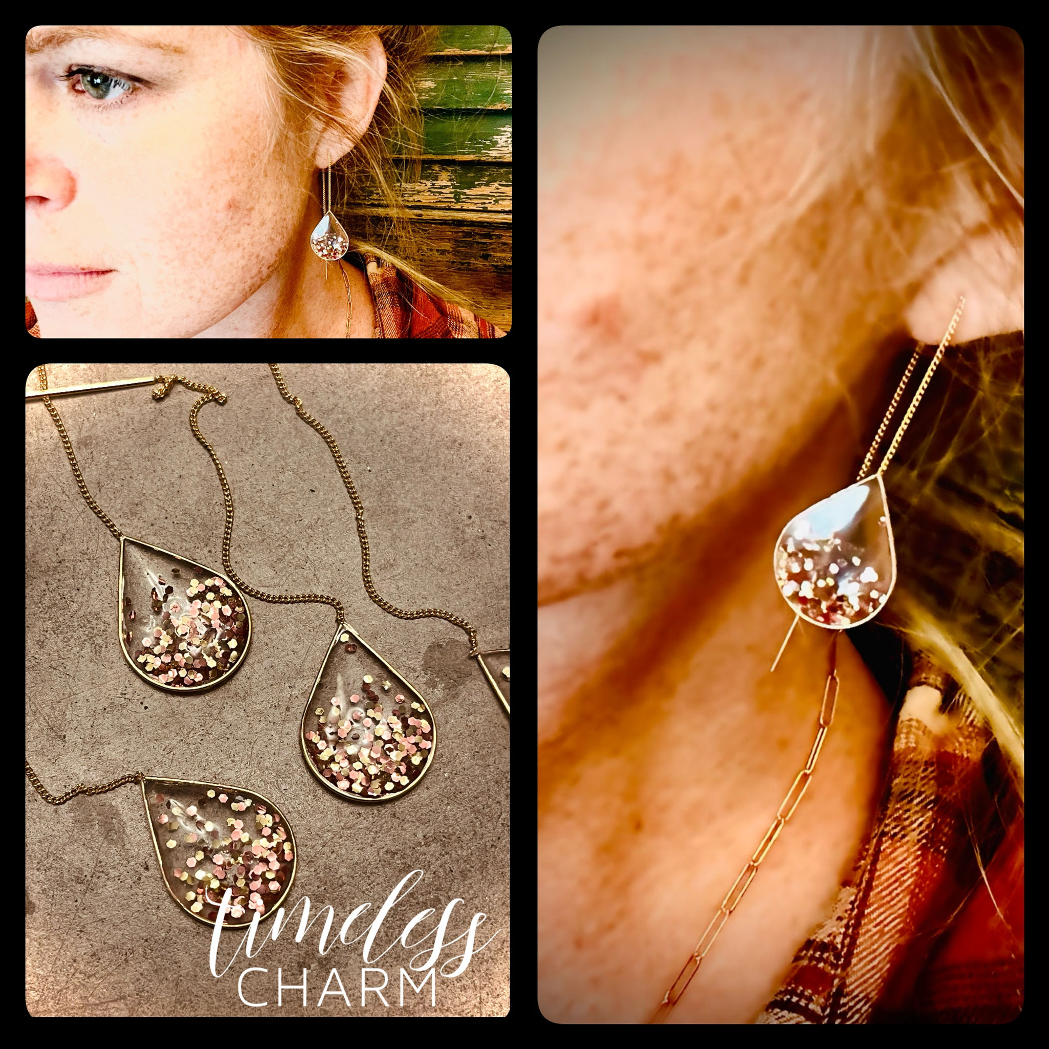 Show Stoppers • Gold Finish Threaded Dangles