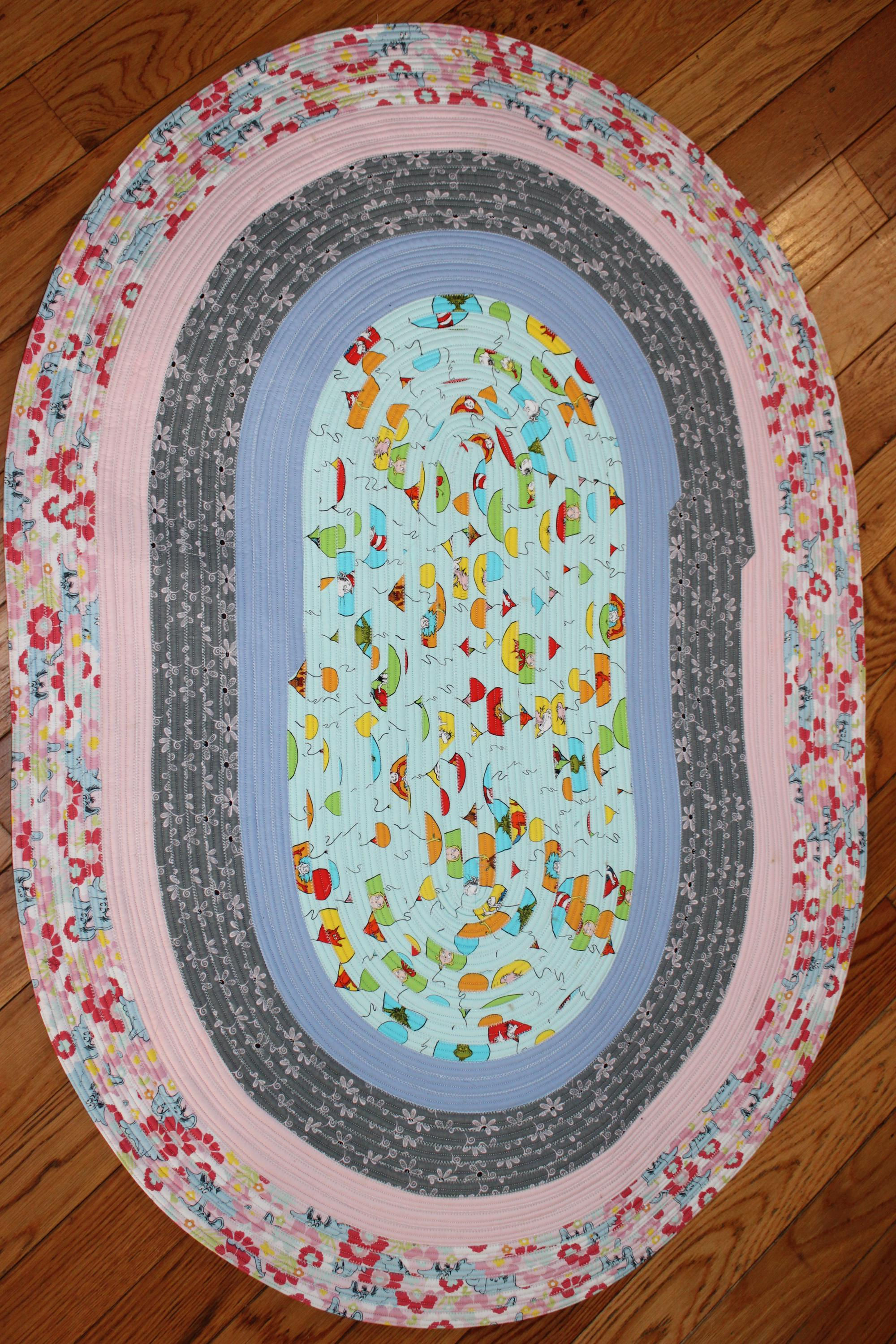 Dr Suess Jellyroll Rug - Oval - Farmhouse Style