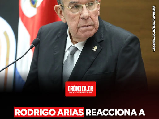 Rodrigo Arias reacciona a revocatoria de visa: “no conozco de alguna razón objetiva que la amerite”