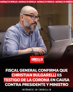 Fiscal General confirma que Christian Bulgarelli es testigo de la corona en causa contra Presidente y Ministro