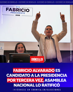 Fabricio Alvarado es candidato a la presidencia por tercera vez, Asamblea Nacional lo ratificó
