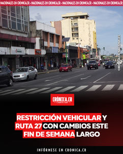 Restricción vehicular y ruta 27 con cambios este fin de semana largo