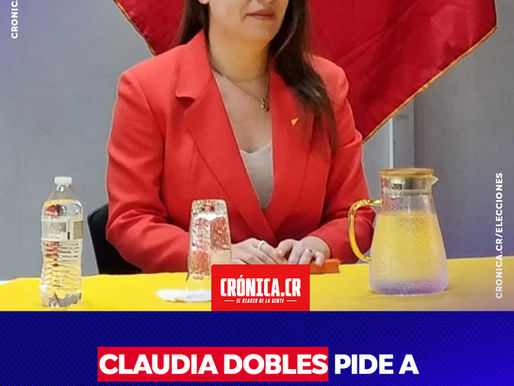 Claudia Dobles pide a ciudadanos enviarle sus preocupaciones para incluirlas en plan de gobierno