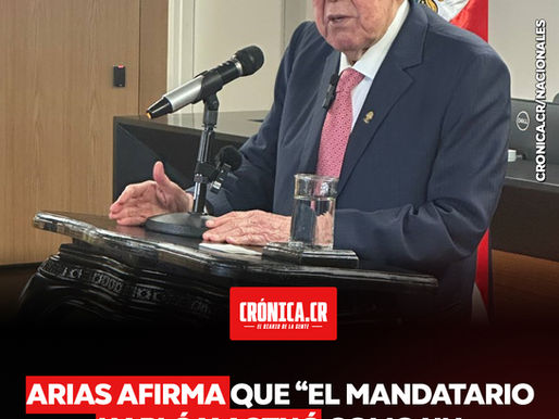 Arias afirma que “el mandatario habló y actuó como un verdadero autócrata” al cuestionar al TSE