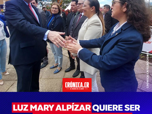 Luz Mary Alpízar se propone para ser la sucesora de Rodrigo Chaves con el partido que lo llevó a la presidencia