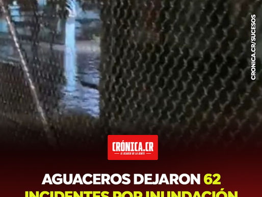 Aguaceros dejaron 62 incidentes por inundación, entre ellas una escuela anegada
