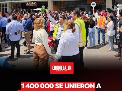 1 400 000 se unieron a simulacro nacional de diferentes escenarios de emergencias