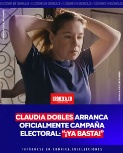 Claudia Dobles arranca oficialmente campaña electoral: “¡Ya basta!”