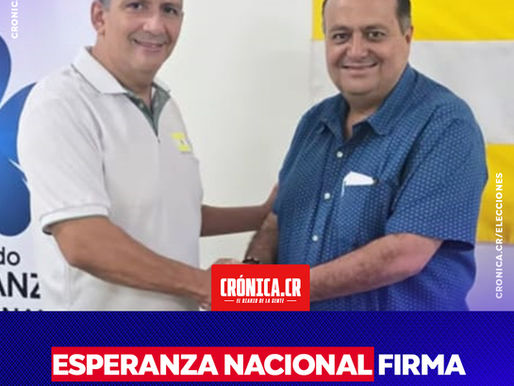 Esperanza Nacional firma acuerdo con partido guanacasteco