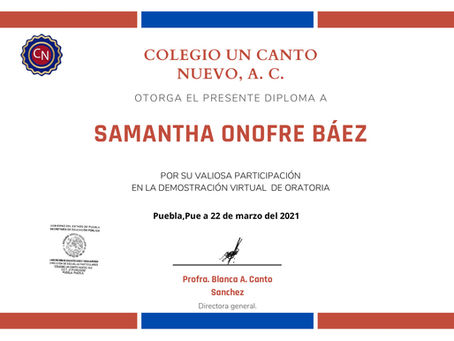 Diplomas Demostración de Oratoria