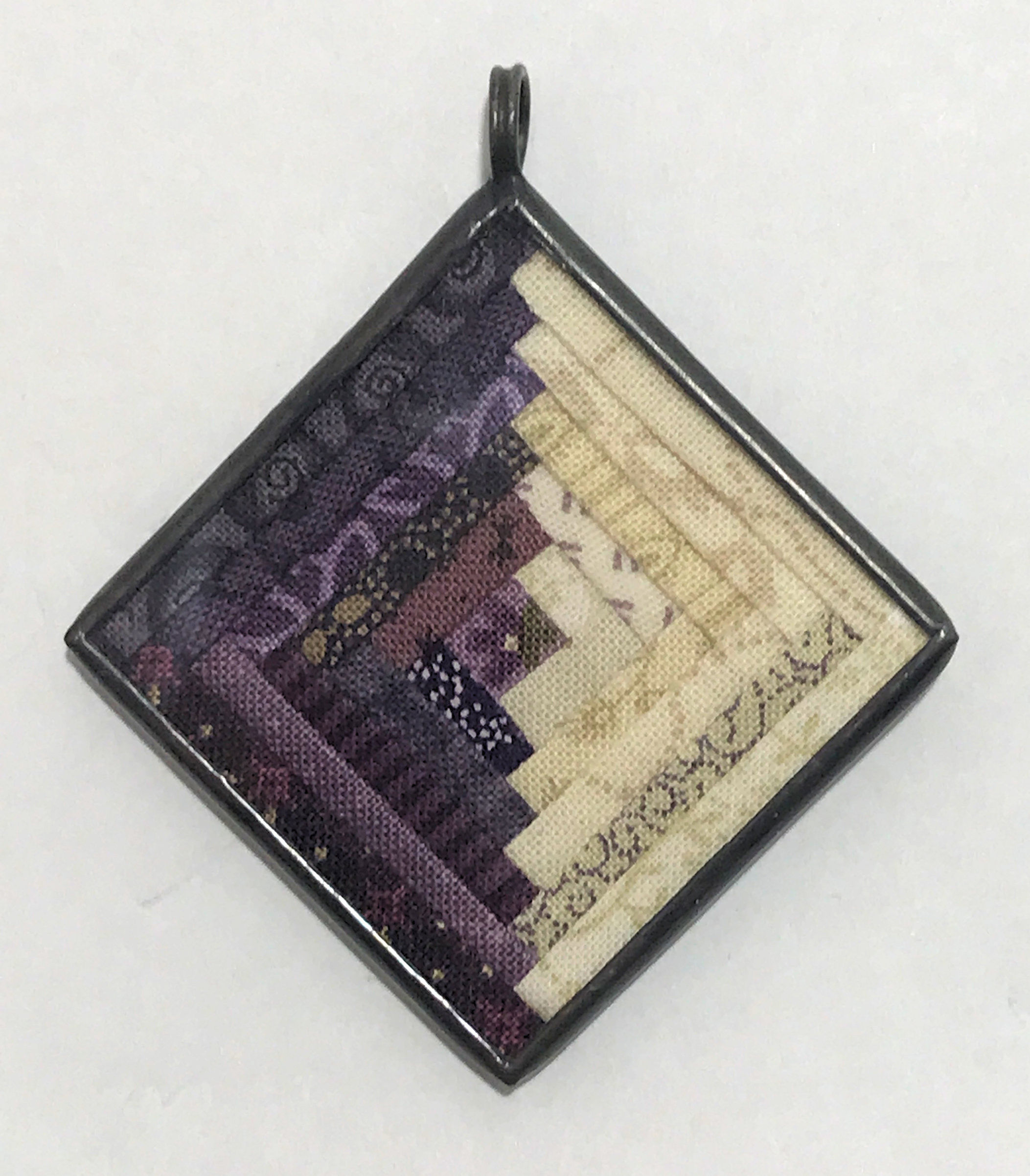 Purple Log Cabin Pendant