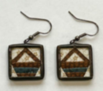 3/4" Basket Earrings