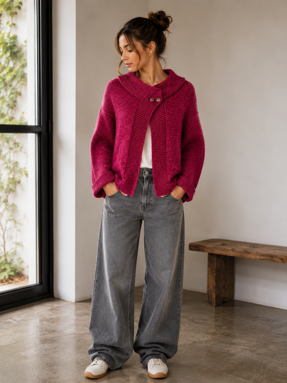 Miniatura: Saco"Escarcha" Rojo fucsia