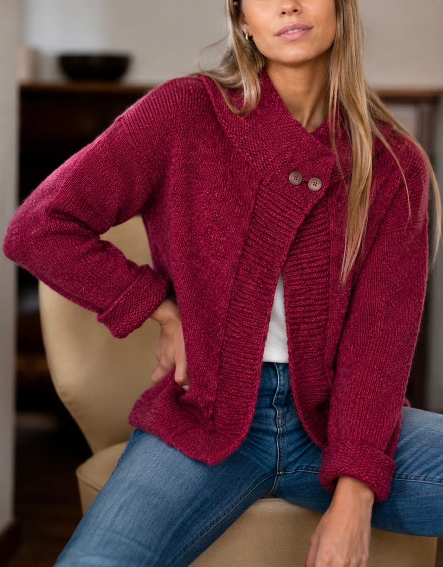 Saco"Escarcha" Rojo fucsia