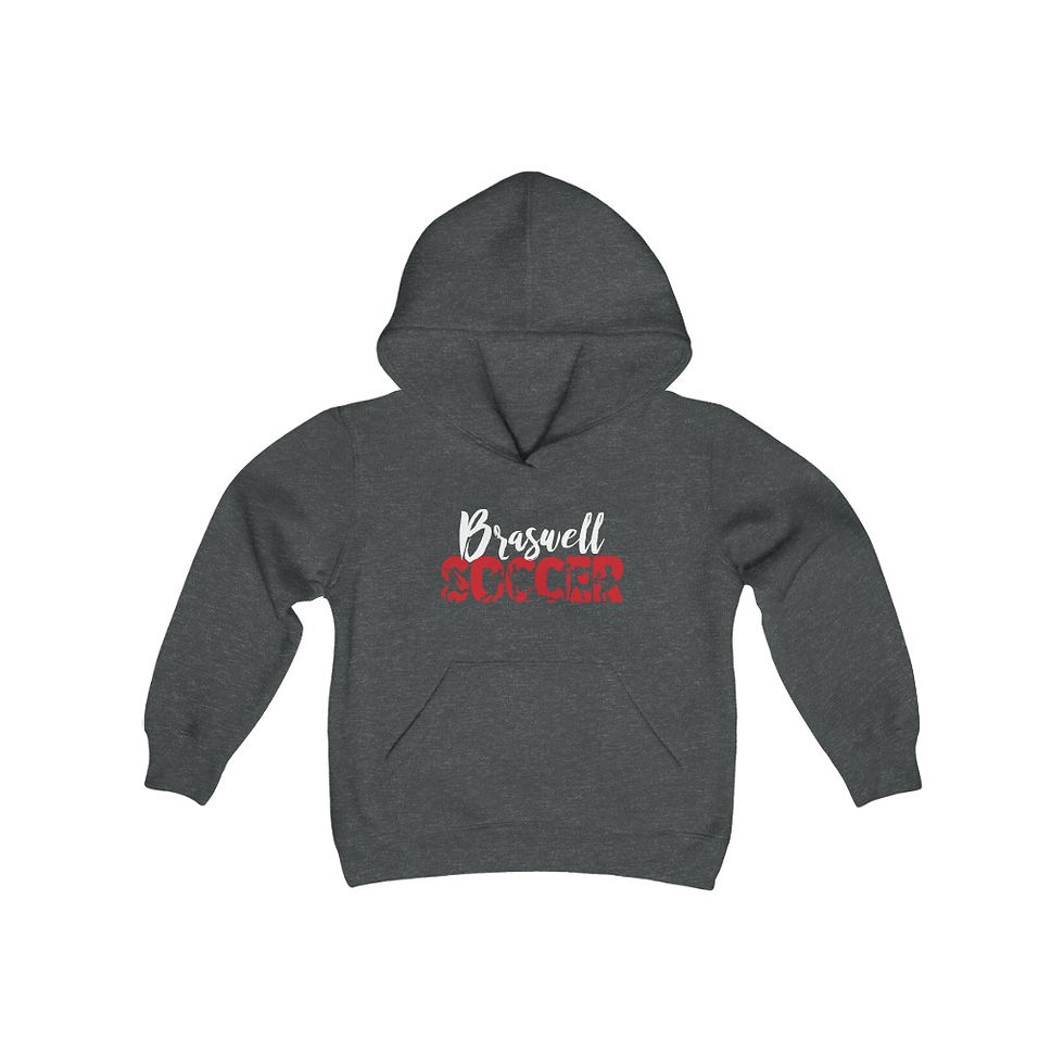 Thumbnail: Youth - Braswell Soccer w/players | Hooded Sweatshirt