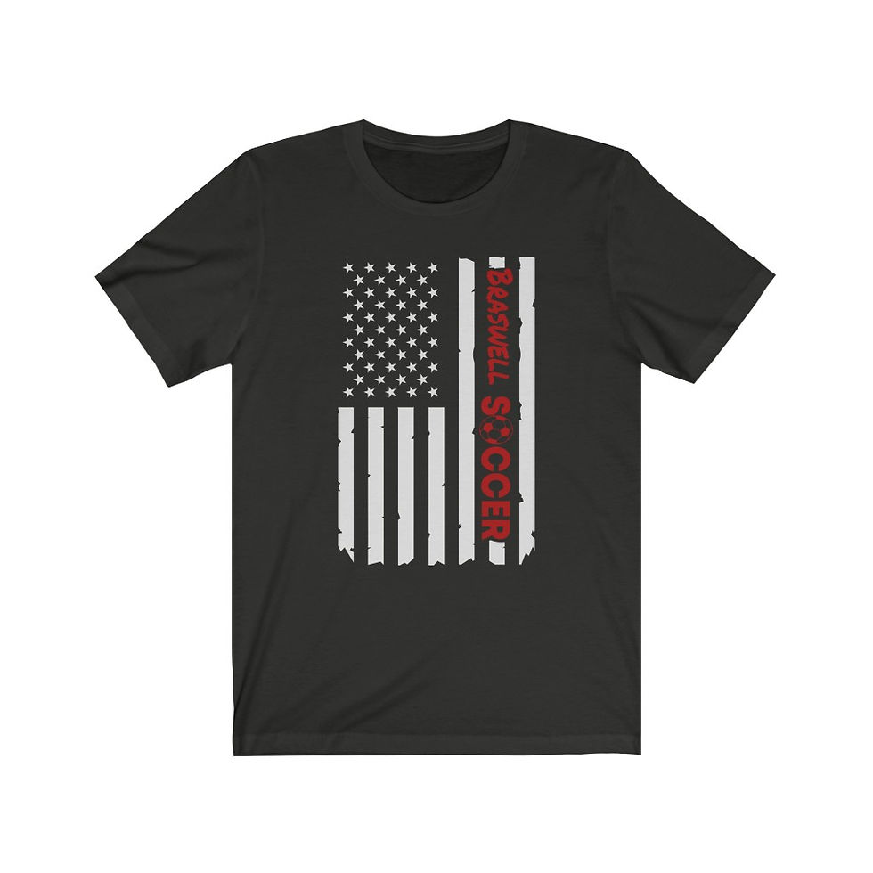 Thumbnail: Braswell Soccer on Flag | Short Sleeve Tee