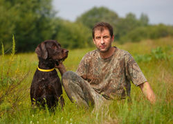 Портрет с дратхааром.