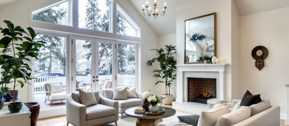 How to Design a Living Room with Vaulted Ceilings in New Haven